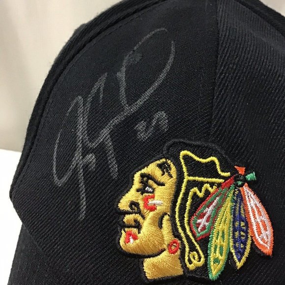 Jeremy Roenick Signed/Autographed Blackhawks Reebok Youth Face Off Headwear Blk - Picture 2 of 7